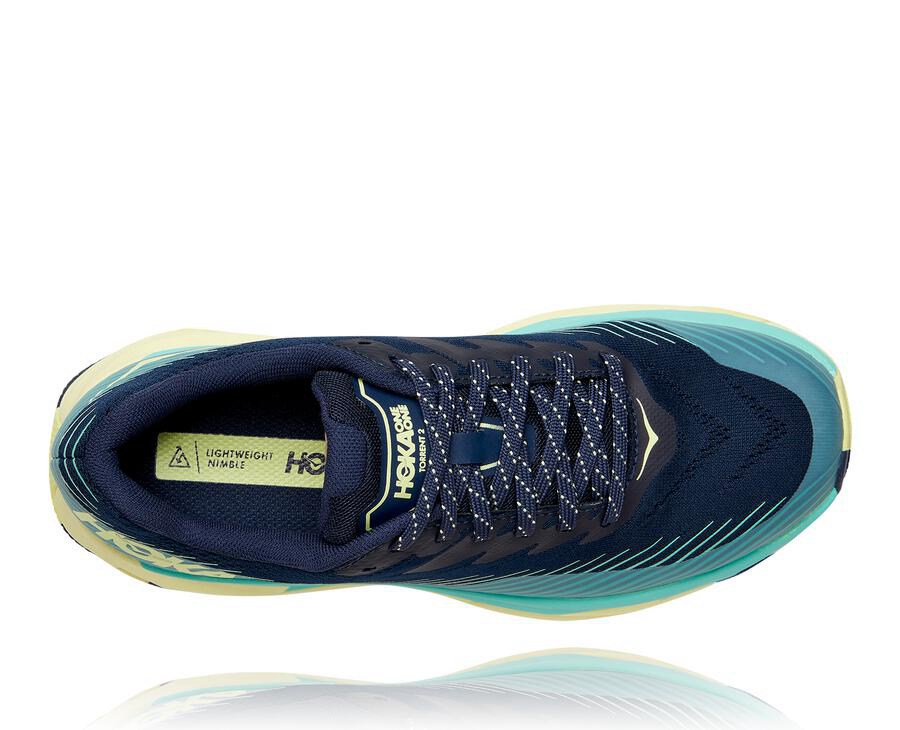 Tenis Trail Hoka One One Feminino Pretas/Menta - Torrent 2 - 018-JGVOSN